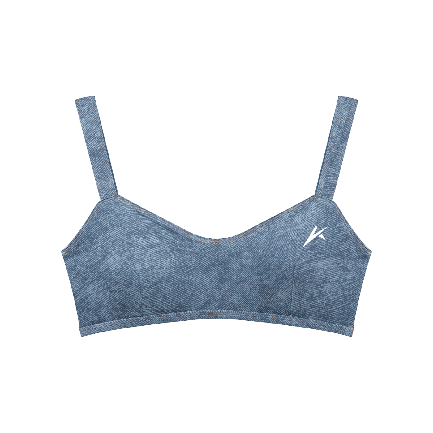 Women's Faux Denim Sports Bra