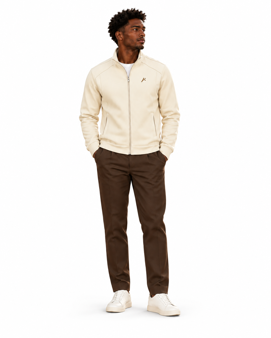 Unisex Stand Collar Track Jacket