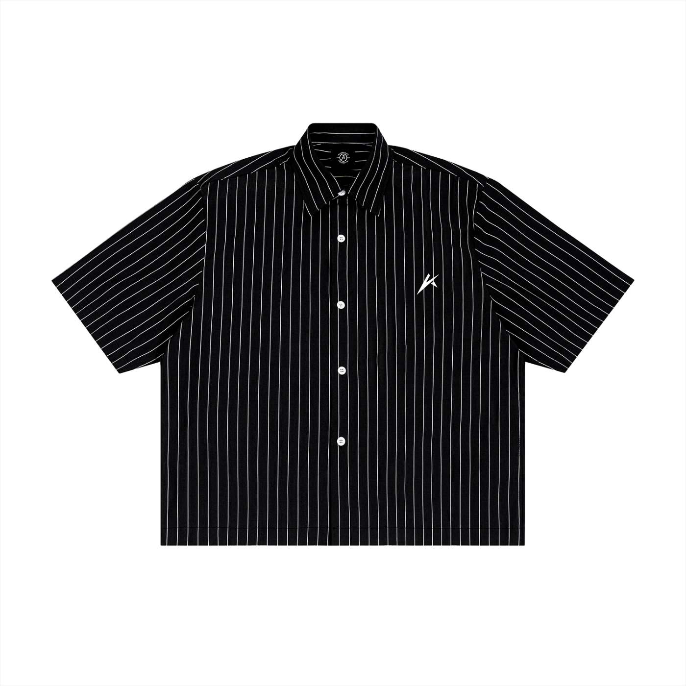 Unisex Striped Boxy Button-Up Shirt