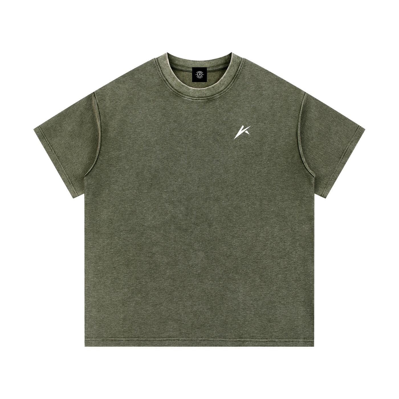 Mineral Wash Waffle Knit T-Shirt