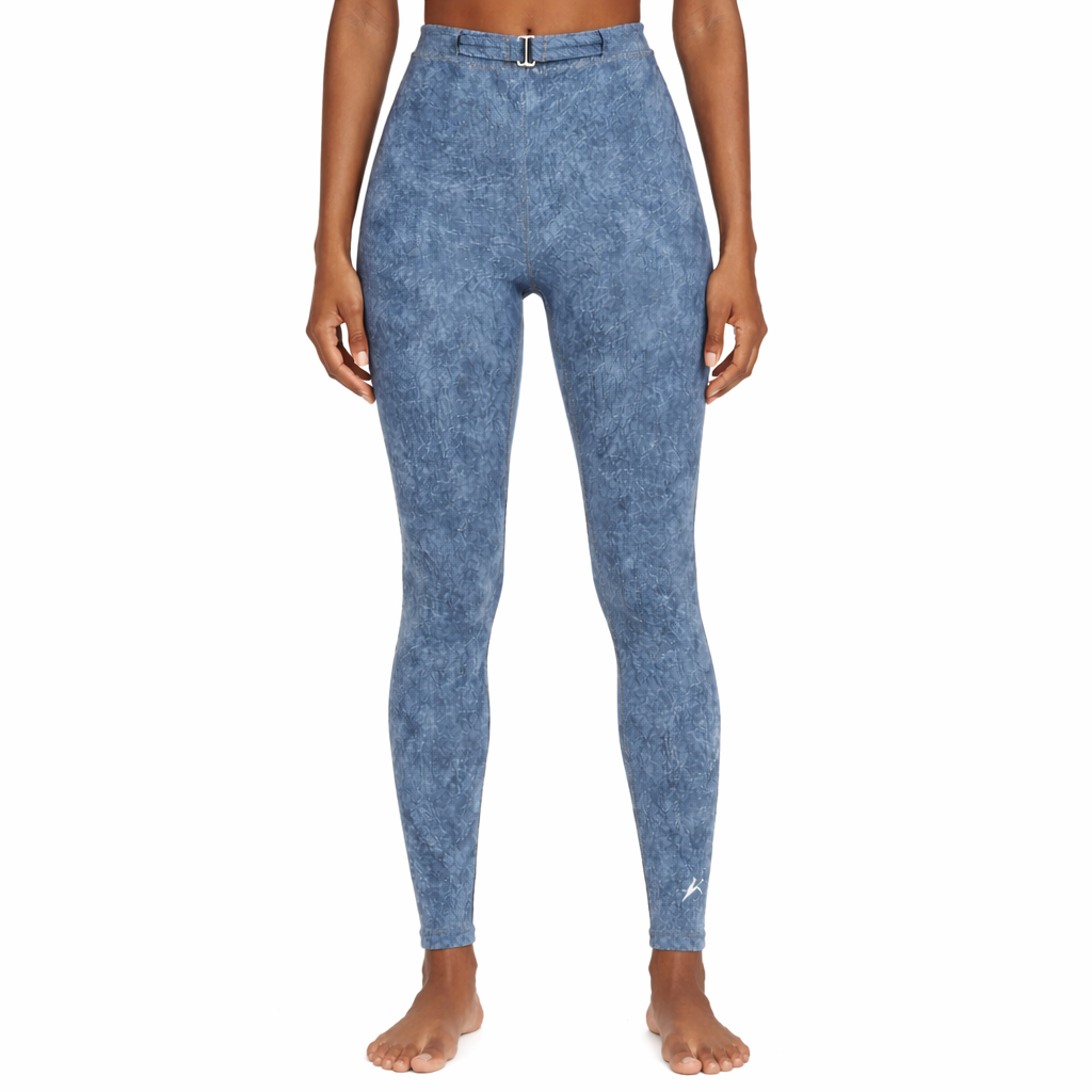 Women's Faux Denim Zip-Fly Leggings
