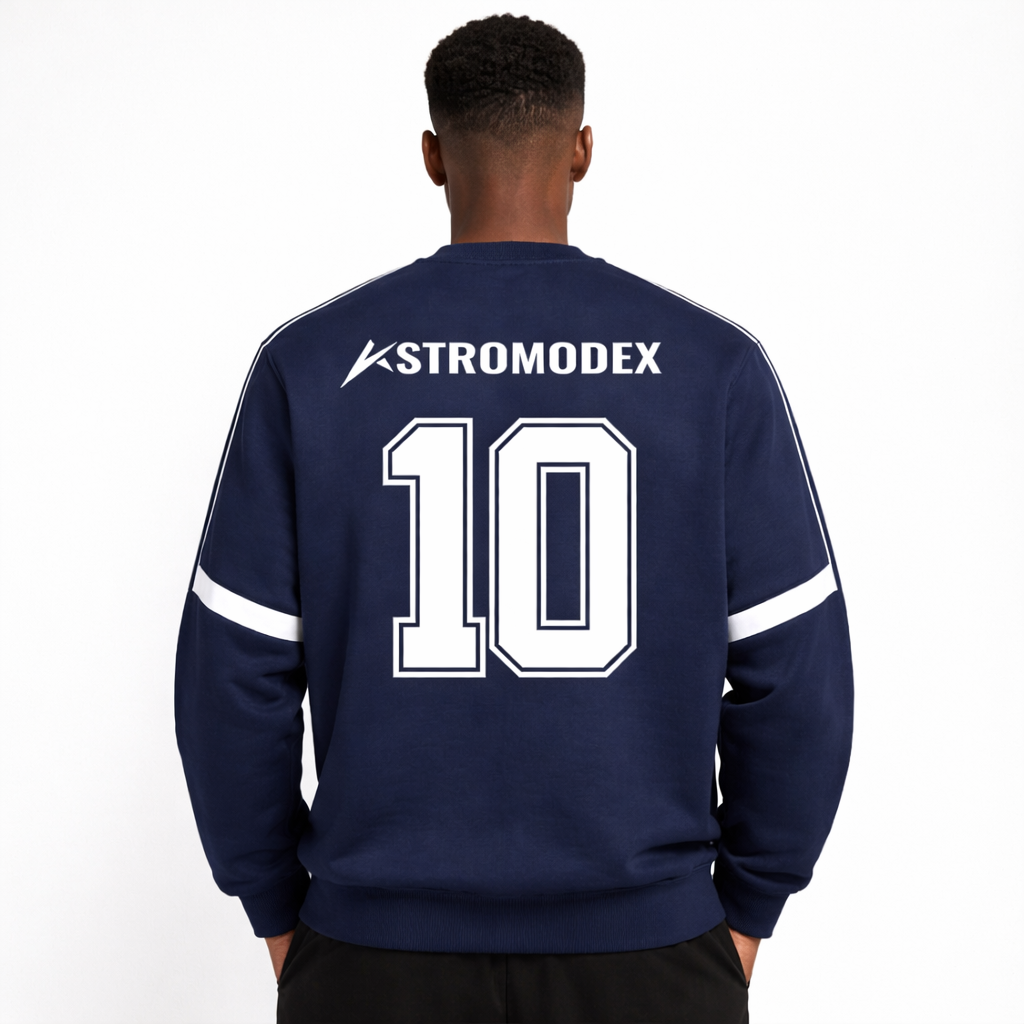 Astromodex Oversized Crewneck Taped Sweatshirt