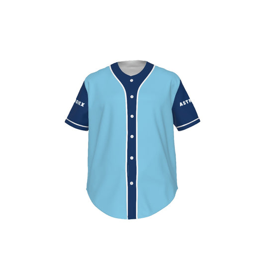 All-Over Print Men's Short Sleeve Baseball Jersey With Pinstripes