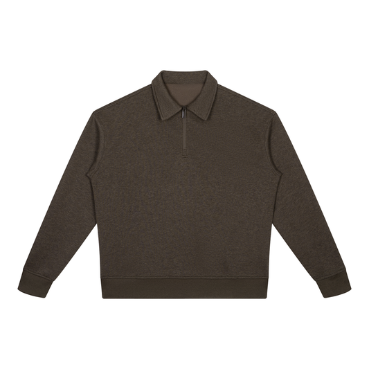 Unisex Boxy Quarter-Zip Sweatshirt