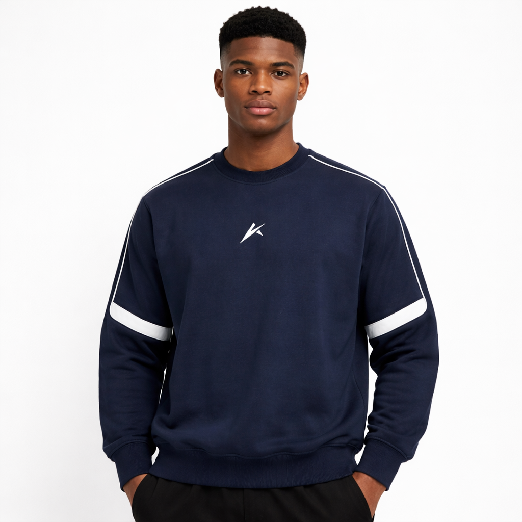 Astromodex Oversized Crewneck Taped Sweatshirt