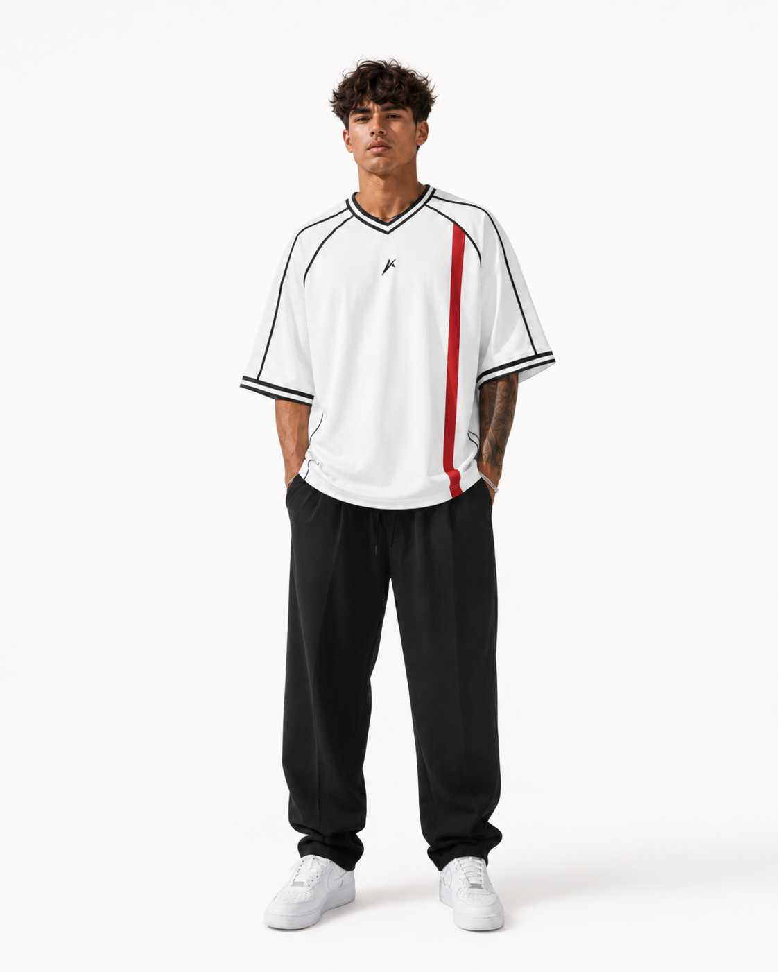 Unisex Boxy V-Neck Soccer Jersey