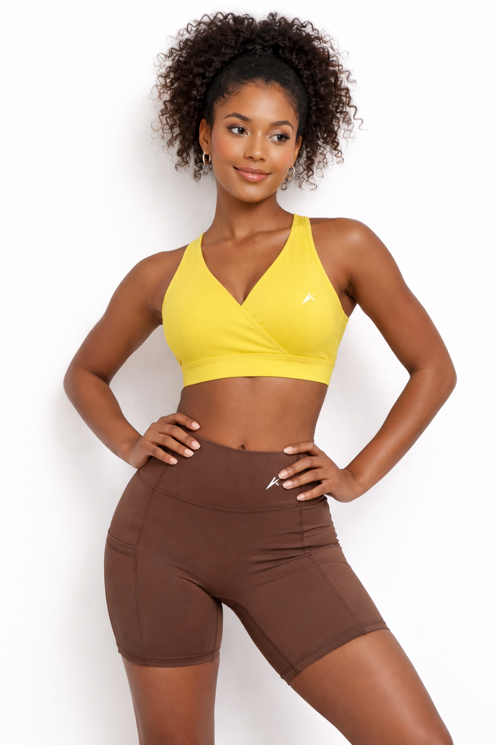 Women's High-Waisted Pocket Biker Shorts