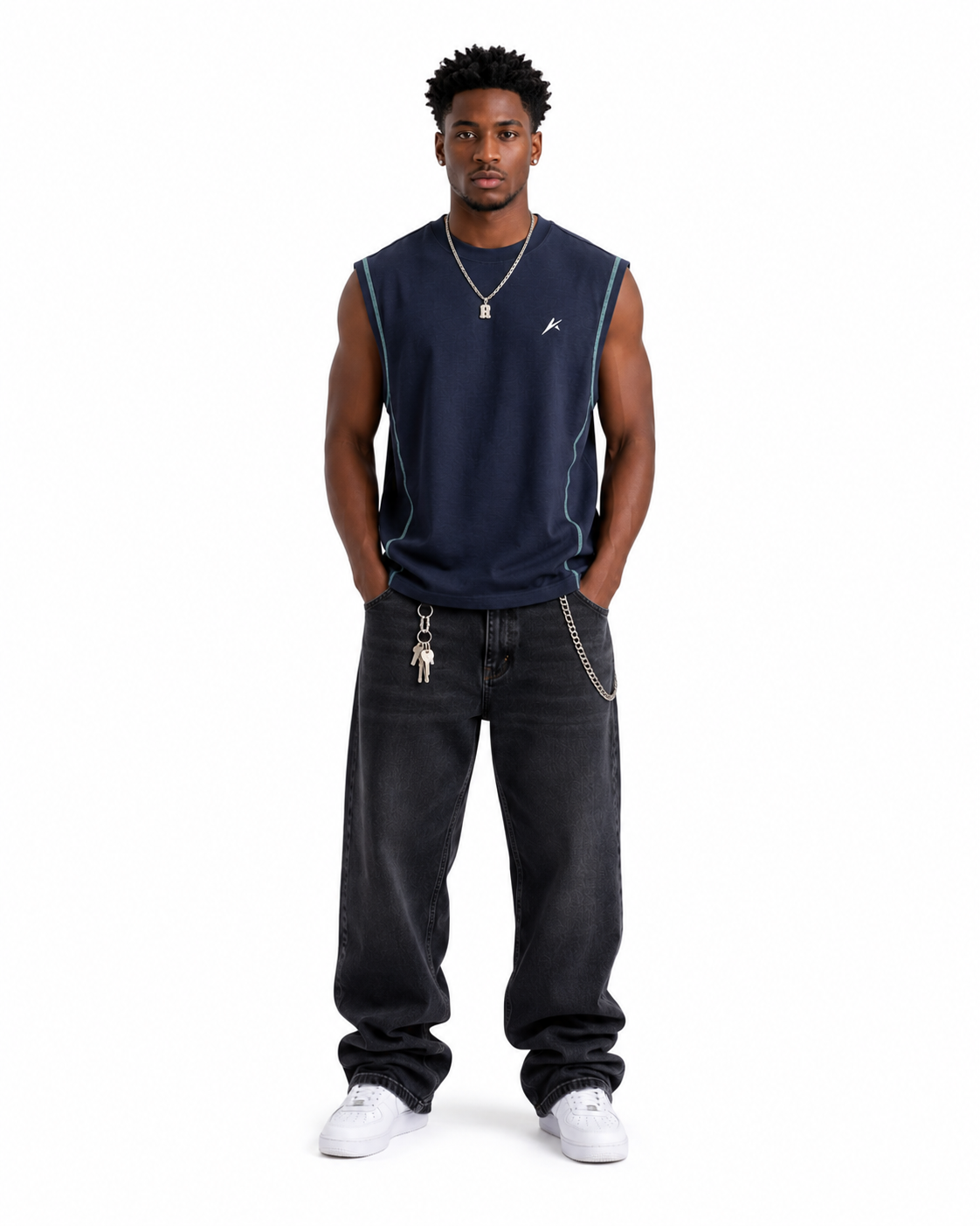 Contrast Panel Cooling Performance Tank Top