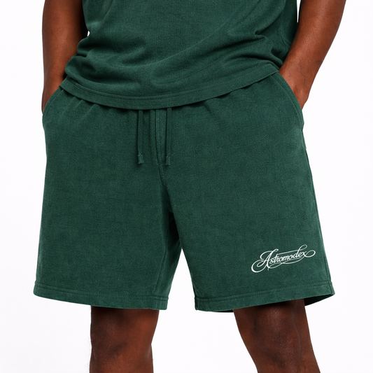 Mineral Wash Waffle Knit Shorts