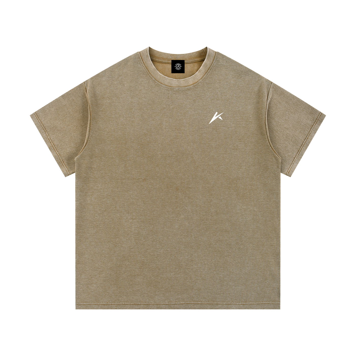 Mineral Wash Waffle Knit T-Shirt