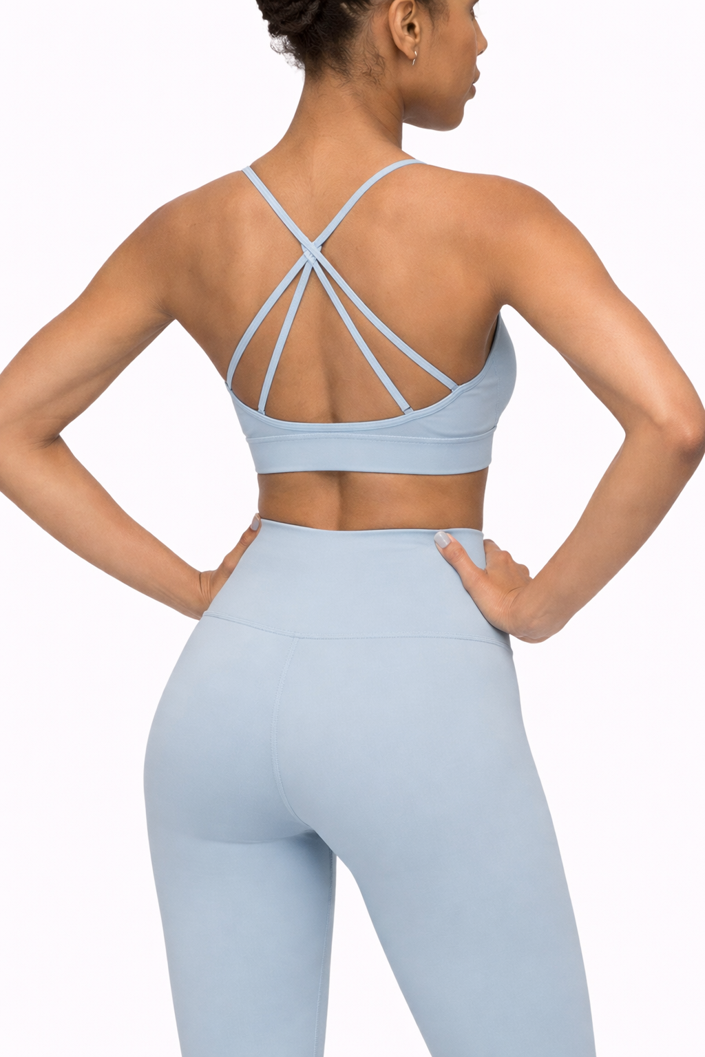 Strappy Criss Cross Yoga Sports Bra