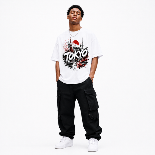 Heavyweight Drop Shoulder Cotton T-Shirt