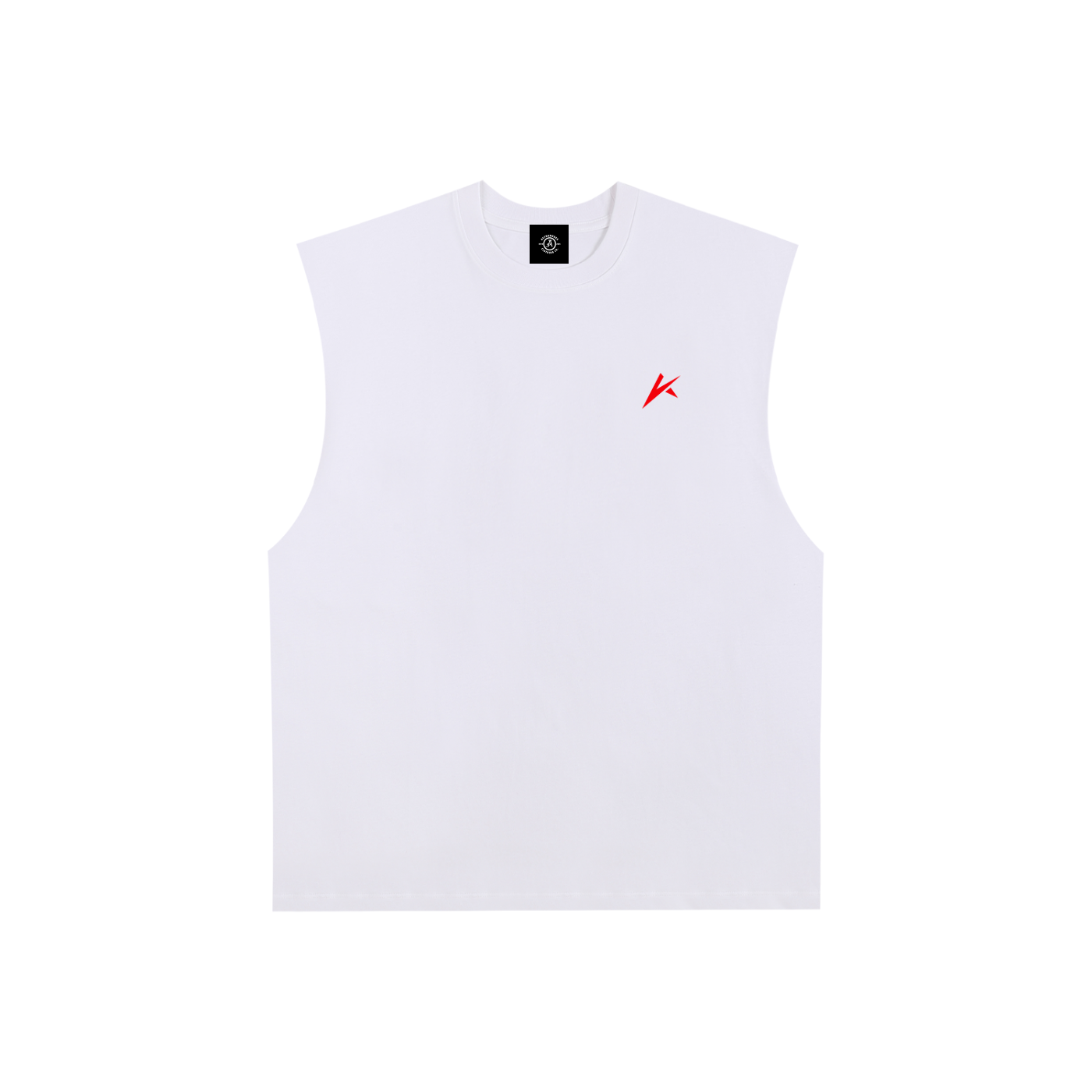 Raw Edge Cotton Tank Top