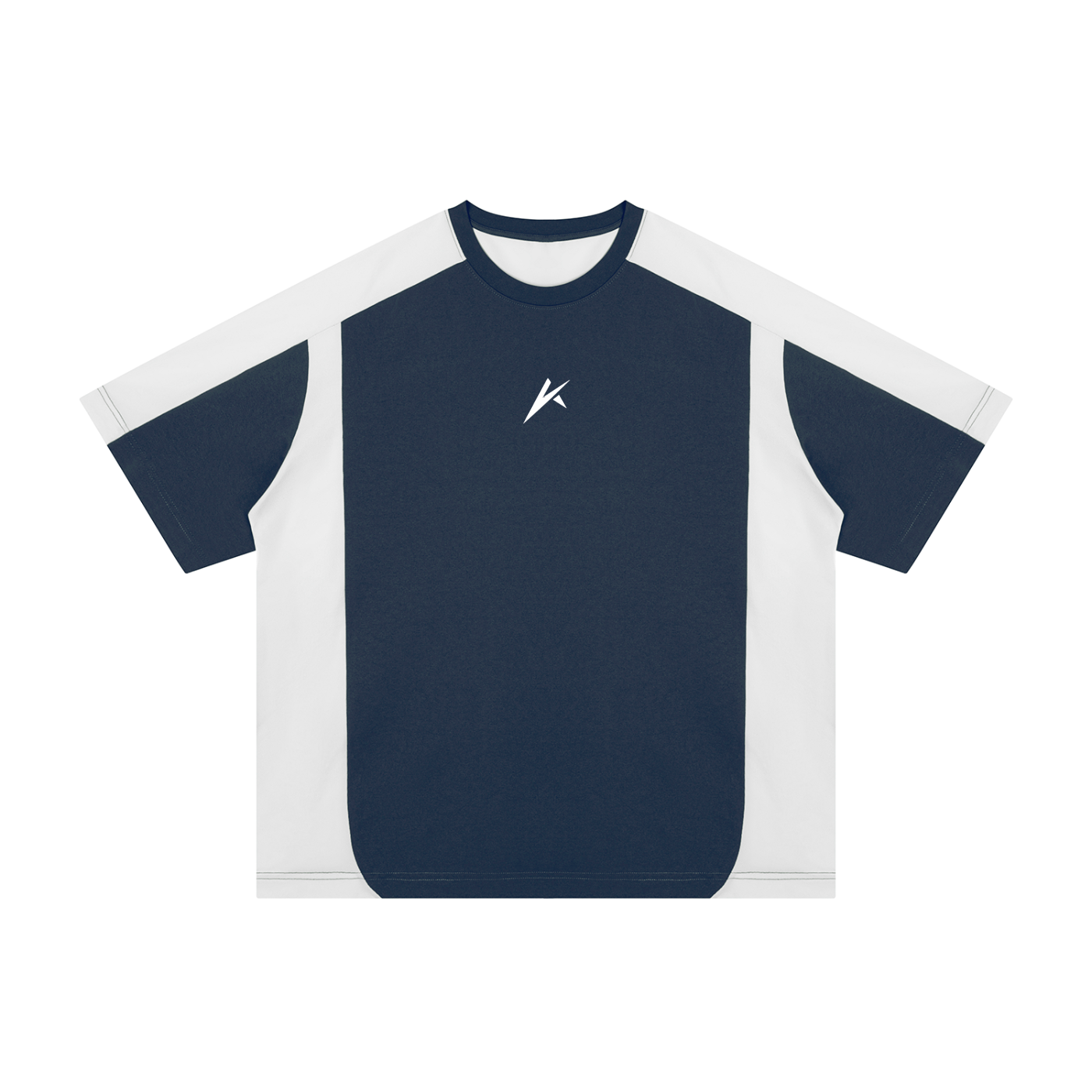Unisex Color Block Loose T-Shirt