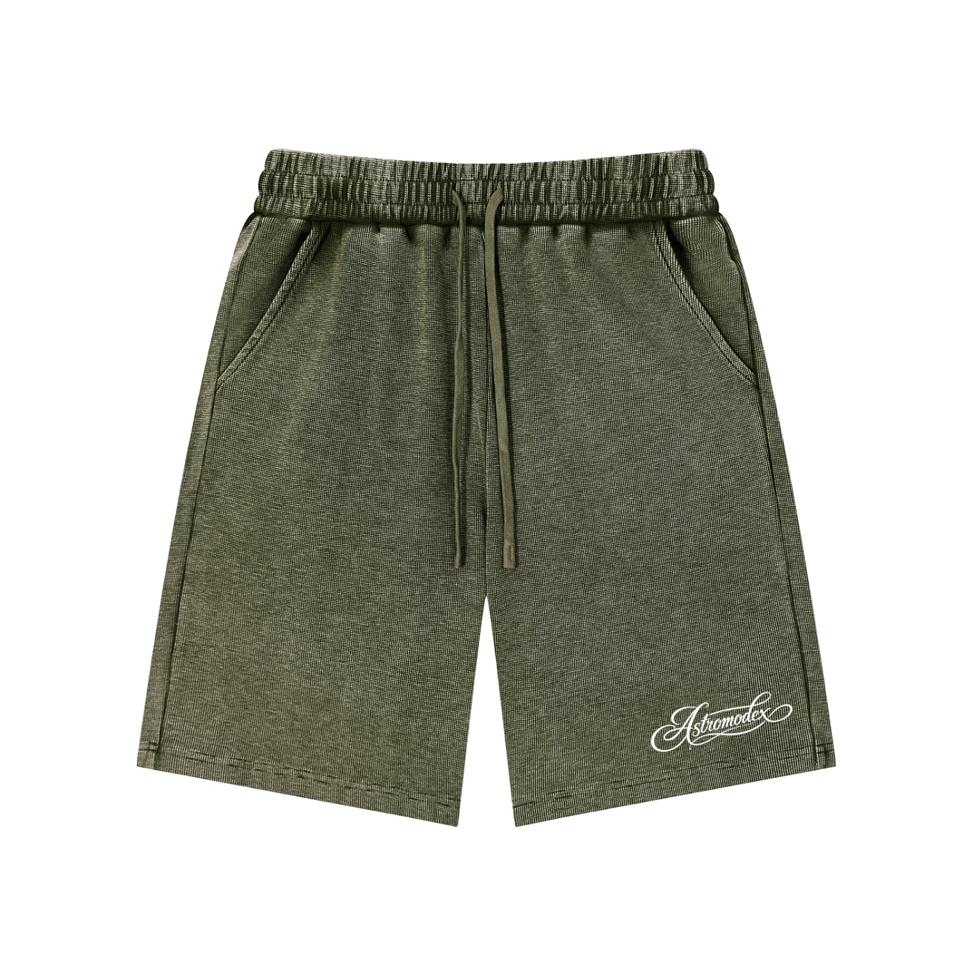 Mineral Wash Waffle Knit Shorts