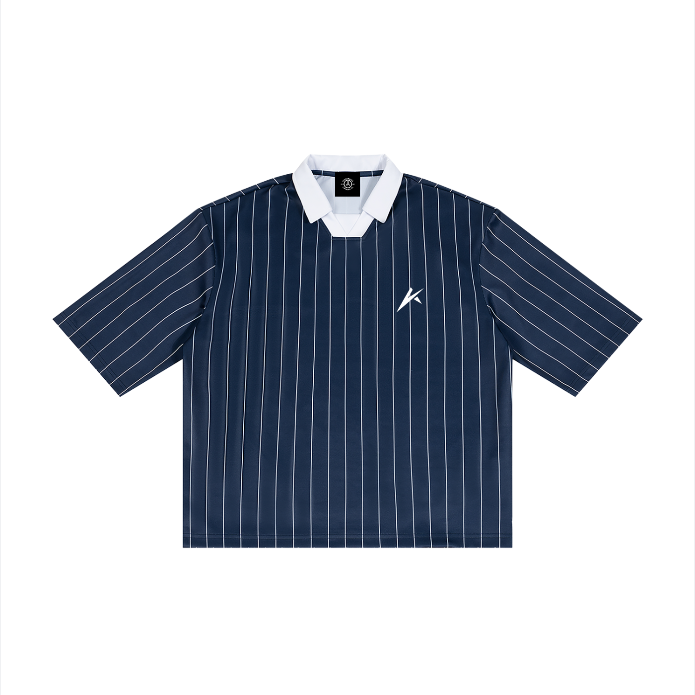 Unisex Pinstripe Collared Soccer Jersey