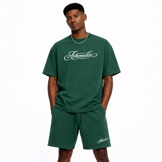 Mineral Wash Waffle Knit T-Shirt