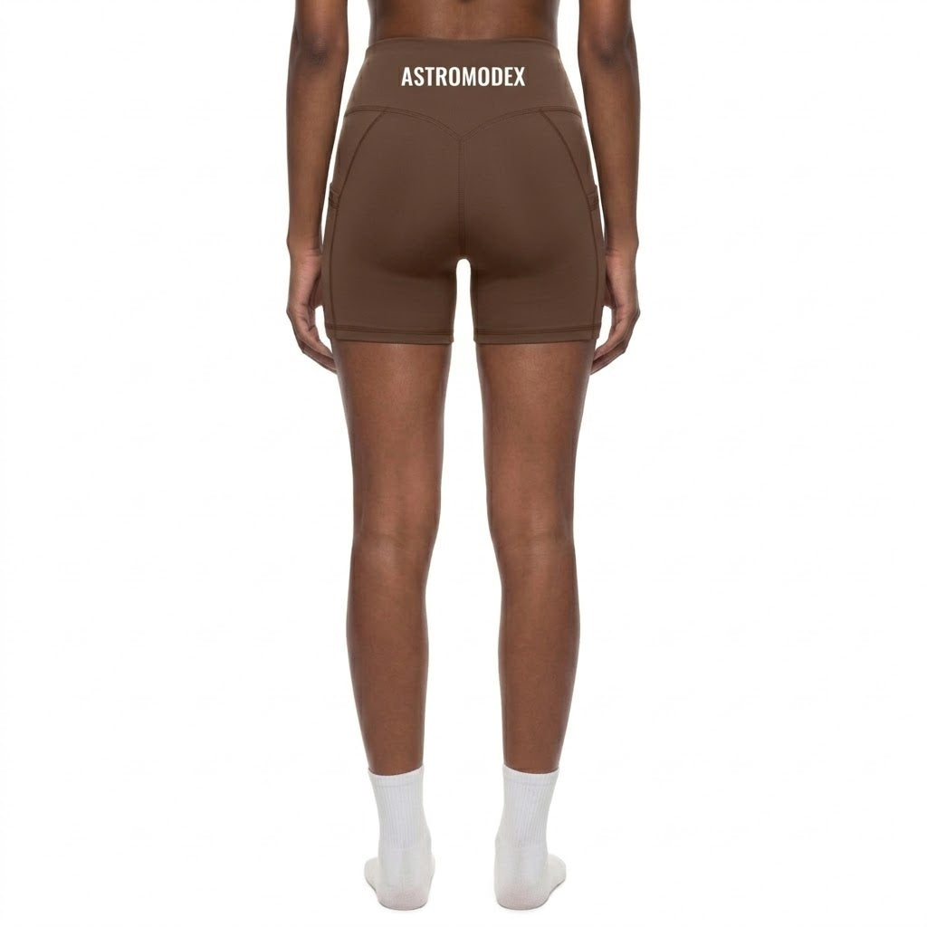 Women's High-Waisted Pocket Biker Shorts