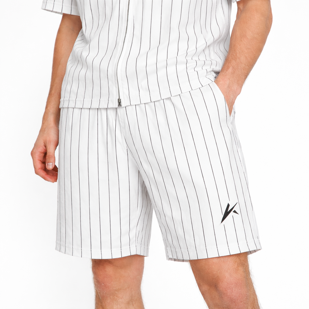 Unisex Striped Loose Fit Shorts