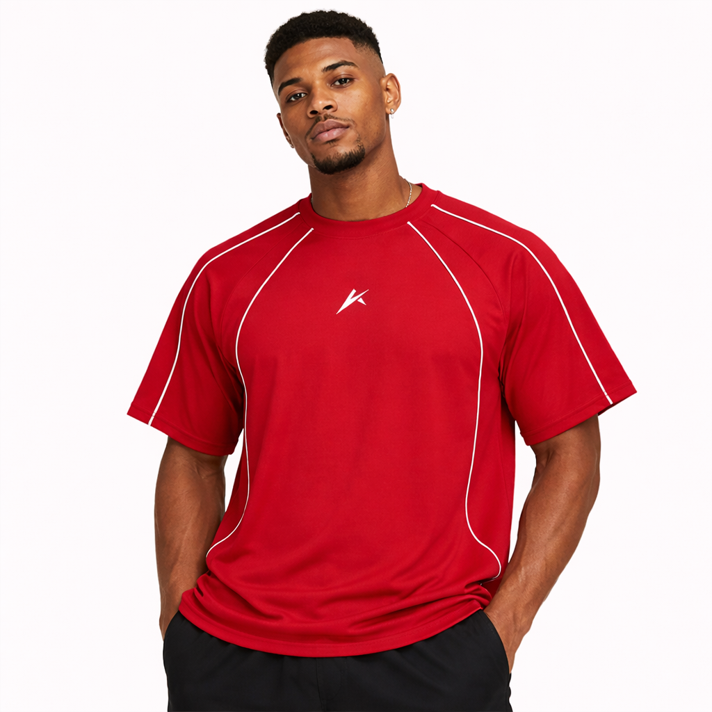 Contrast Stitch Raglan T-Shirt