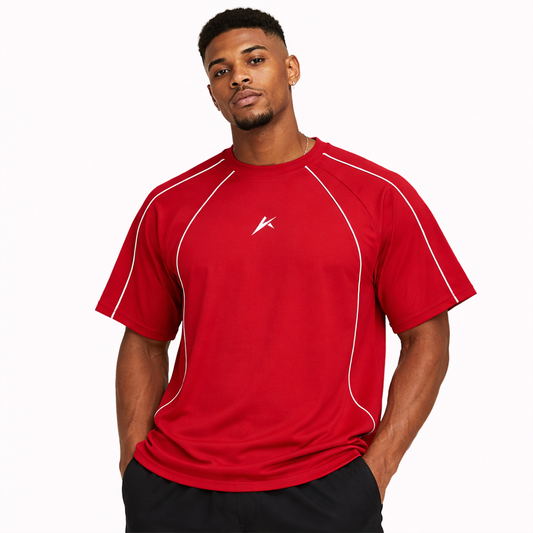 Contrast Stitch Raglan T-Shirt