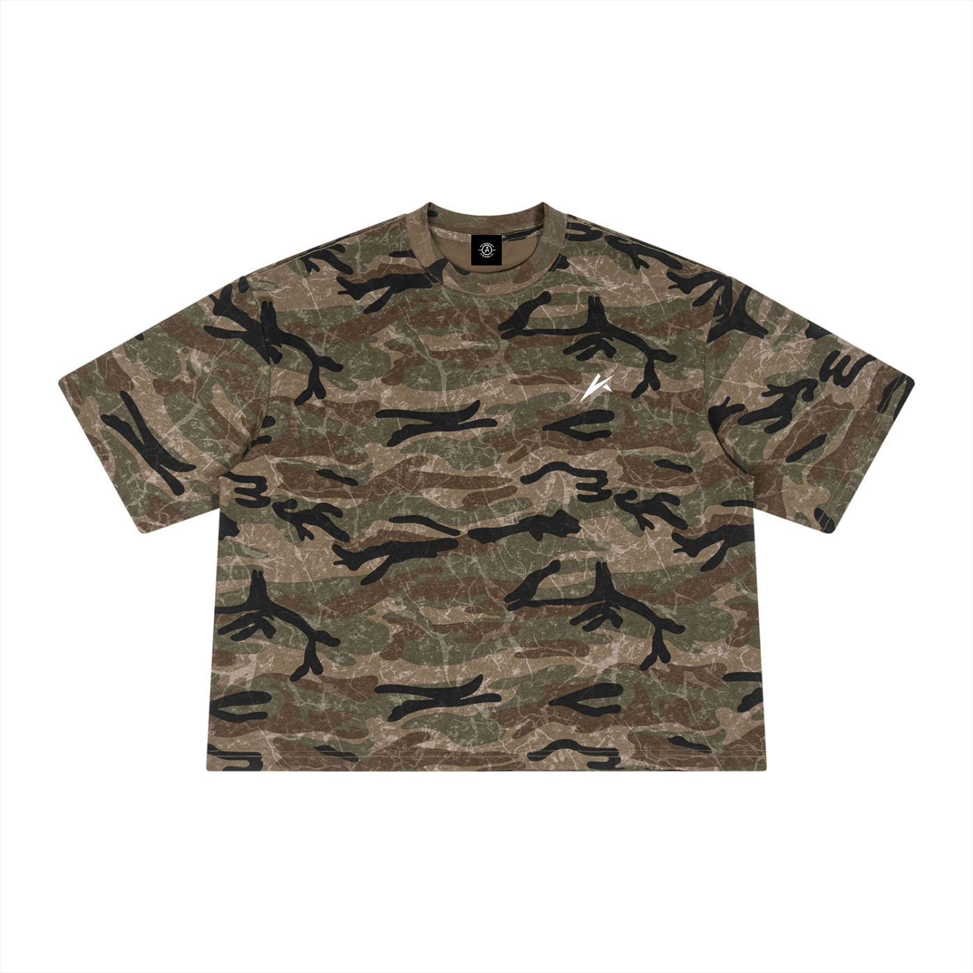 Unisex Boxy Camo Print T-Shirt