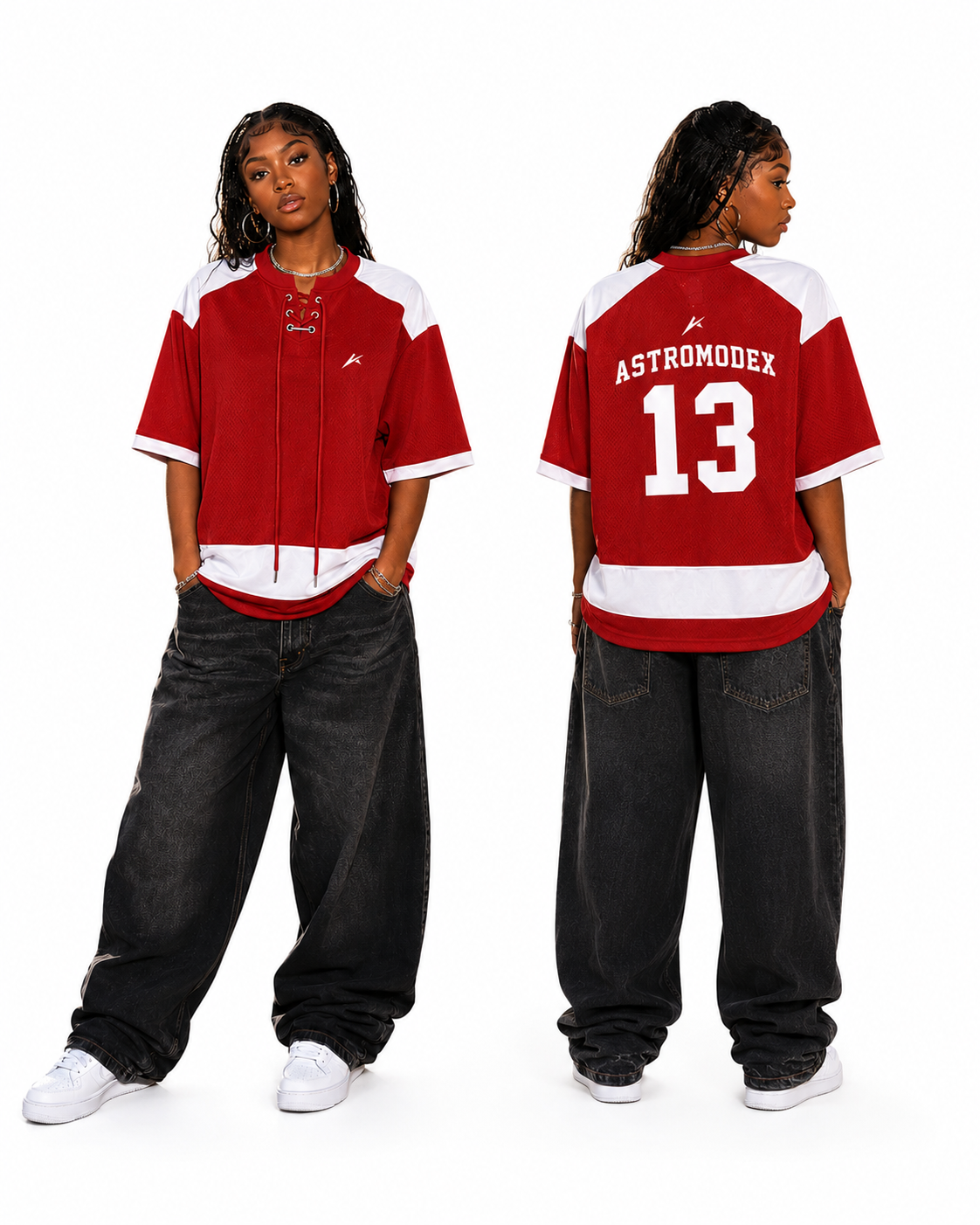 Unisex Raglan Sleeve Mesh Boxy T-Shirt