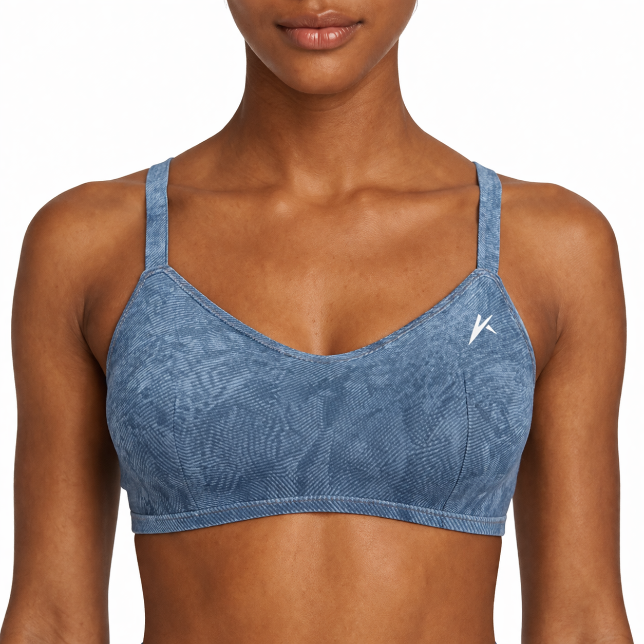 Women's Faux Denim Sports Bra