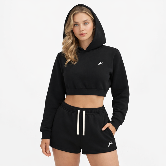 Essential Cropped Hoodie