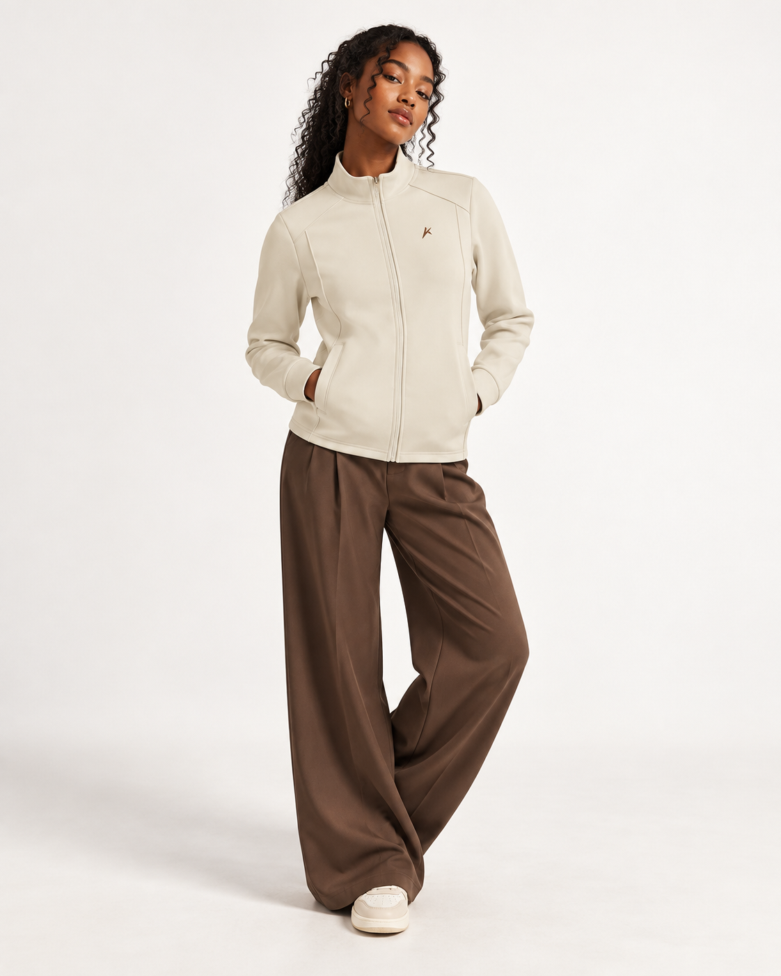 Unisex Stand Collar Track Jacket