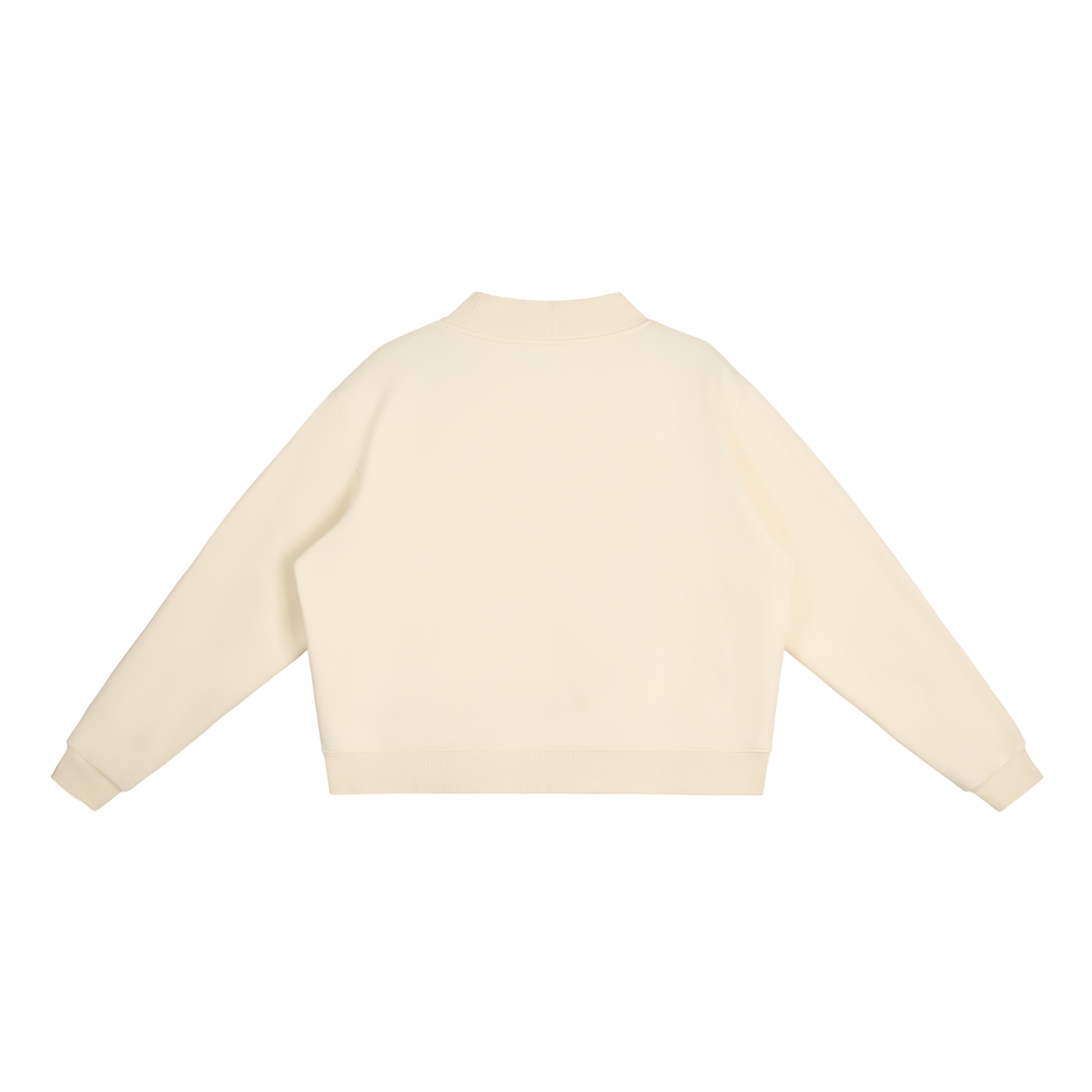 Astromodex womens cream sweatshirt with purple logo minimal streetwear