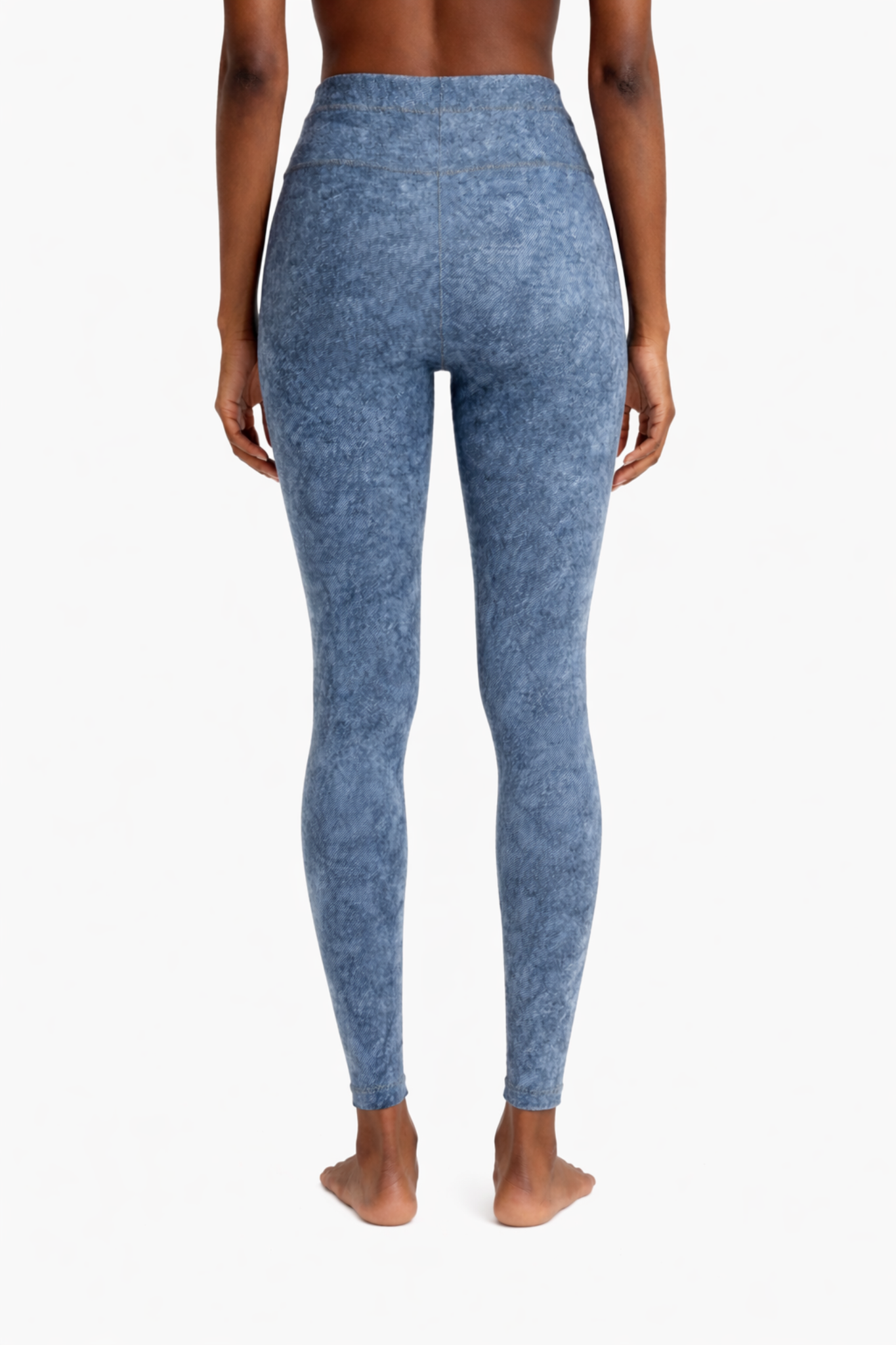 Women's Faux Denim Zip-Fly Leggings